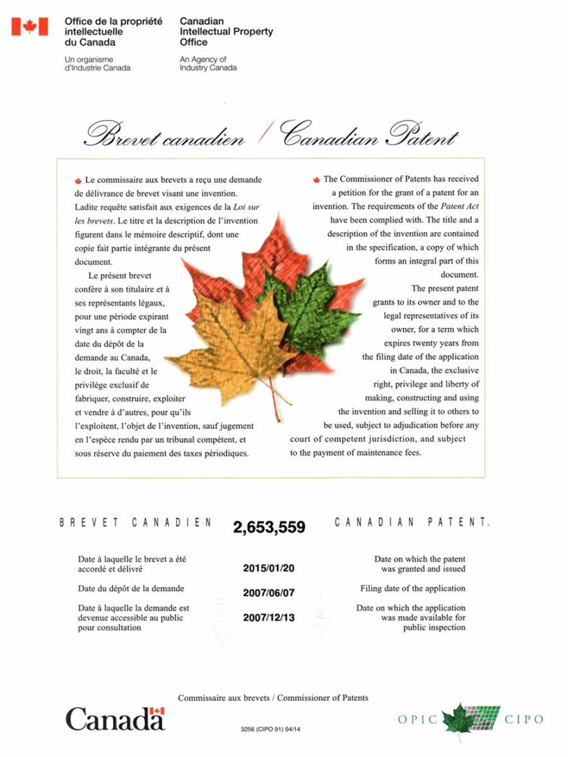 Canada Patent